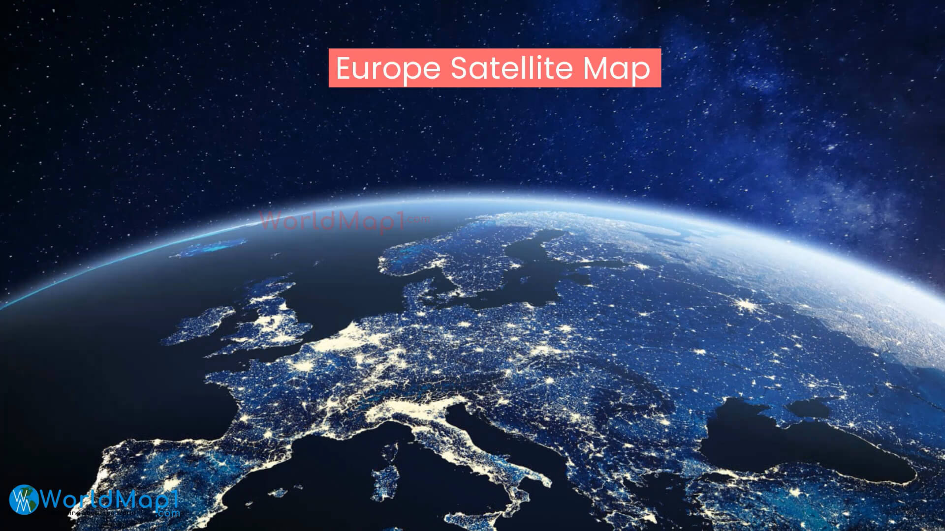 Satellite Map of Europe from Space